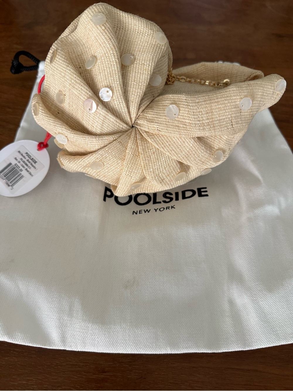 NWT POOLSIDE New York Origami Shell Clutch